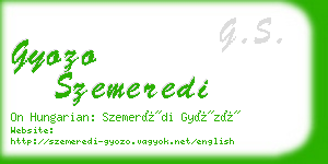 gyozo szemeredi business card